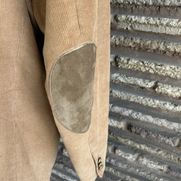 CCC Western Wear  Tan Corduroy Suede Elbow Patches Sports Coat Size 50L - Picture 5 of 10